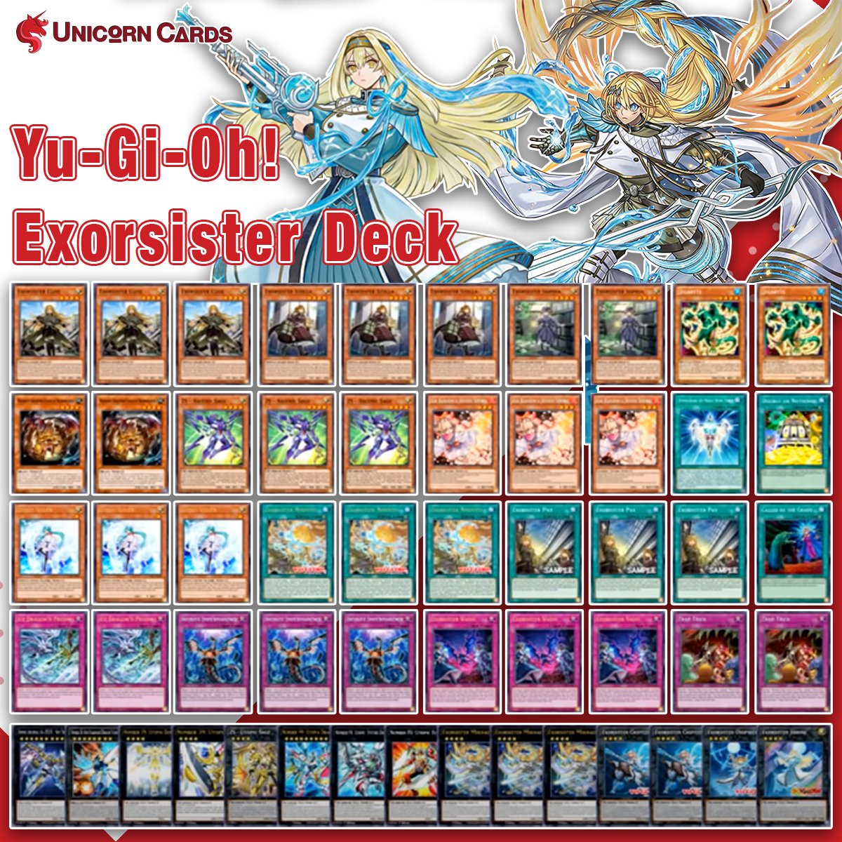 Exosister Deck: This Deck Profile created by @exordiodelduelista Visit our  website if you want to get these amazing cards https://t.co/4uWUs9qau5 # YuGiOh #yugiohcards #yugiohcommunity #yugiohcollection #yugiohcollector #