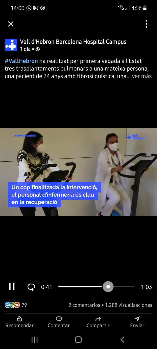 MValentinGudiol's tweet photo. Enhorabona a la l'Hospital de la Vall d'Hebrón per tenir equips mèdics tan fantàstics, i enhorabona a infermeria pel que feu, però els #fisioterapeutes som els professionals sanitaris amb competències per l'exercici terapèutic, entre moltes altres coses! https://t.co/EBaXW7XvSU