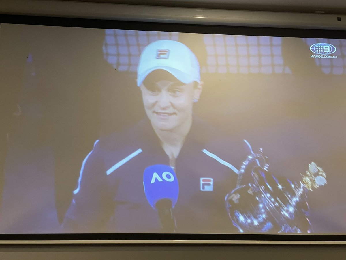 Huge congratulations to <a href="/ashbarty/">Ash Barty</a> for winning the Australian Open. Greater Springfield and the whole of Ipswich is so very proud of you.