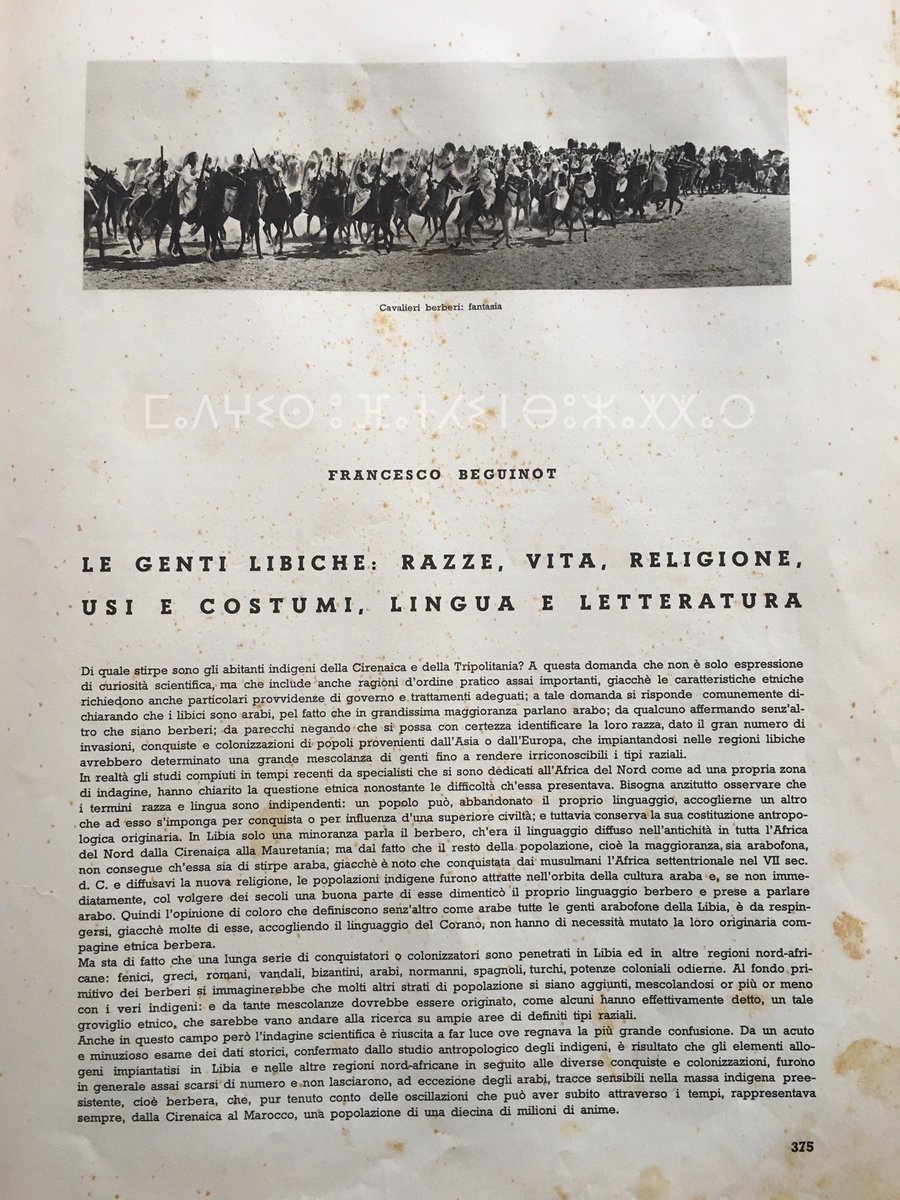 Mdghis's tweet photo. Le Genti Libiche, Francesco Beguinot #Amazigh #Infusen #Tripolitania https://t.co/9GEz97vSoS