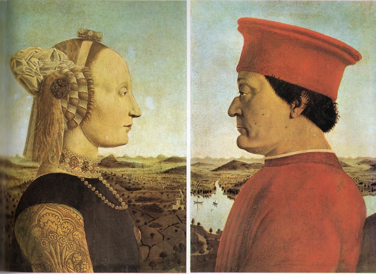 Mon_Heritage's tweet photo. Portread grym o Ddug a Duges #Urbino gan yr #arlunydd #mathemategydd a dyn y #Dadeni Piero della Francesco - sut wnaeth ei waith wneud ei farc ar #YrEidal? Darganfyddwch yn ein cwrs #HanesCelf ar-lein 10 sesiwn 1awr byw wythnosol 7-8pm yn dechrau 31/01. Archebwch yma https://t.co/3JJK8ab5rB