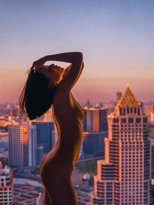 The twilight of Bangkok.   在落日和暮色之间🌆  (Gonna send the full set by DM on my onlyfans &amp; fansly 🎞 https://t