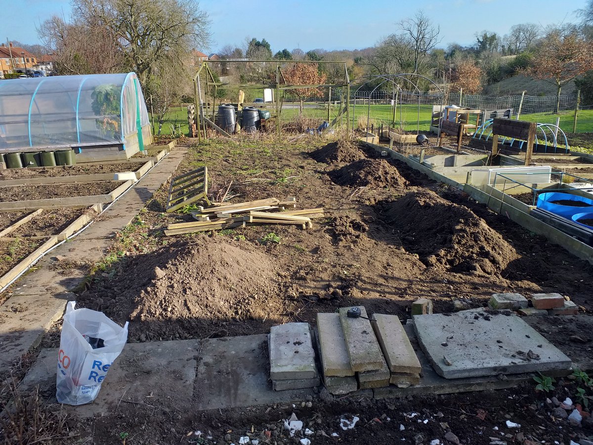 daven284's tweet photo. Mild windy day, but did some work on allotment. It's a start #lovegardening #allotmentlife https://t.co/o8DsfZoqz4