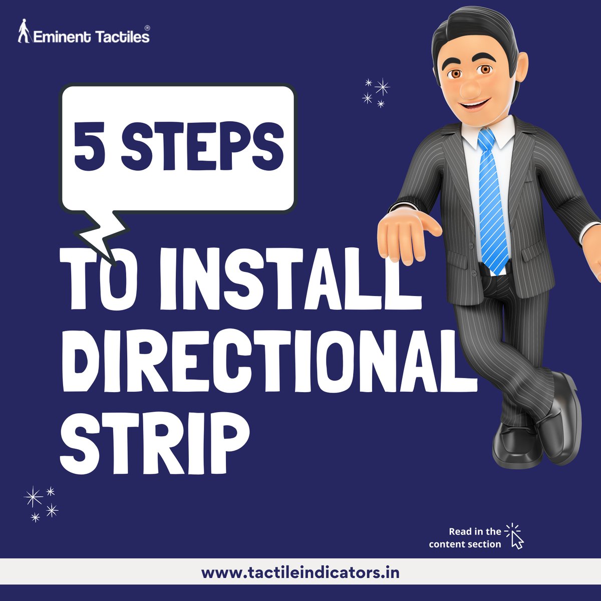eminenttactiles's tweet photo. 5 Installation Steps for Directional Strips:๐
Read the Steps on our FB Account:
https://t.co/LFQJndJk43
And Read this Blog for more Details:
https://t.co/CfAWekEwHD
#eminenttactile #tactileindicators #StripInstallationSteps #DirectionalStrips #TGIS https://t.co/vywpjVXVgG