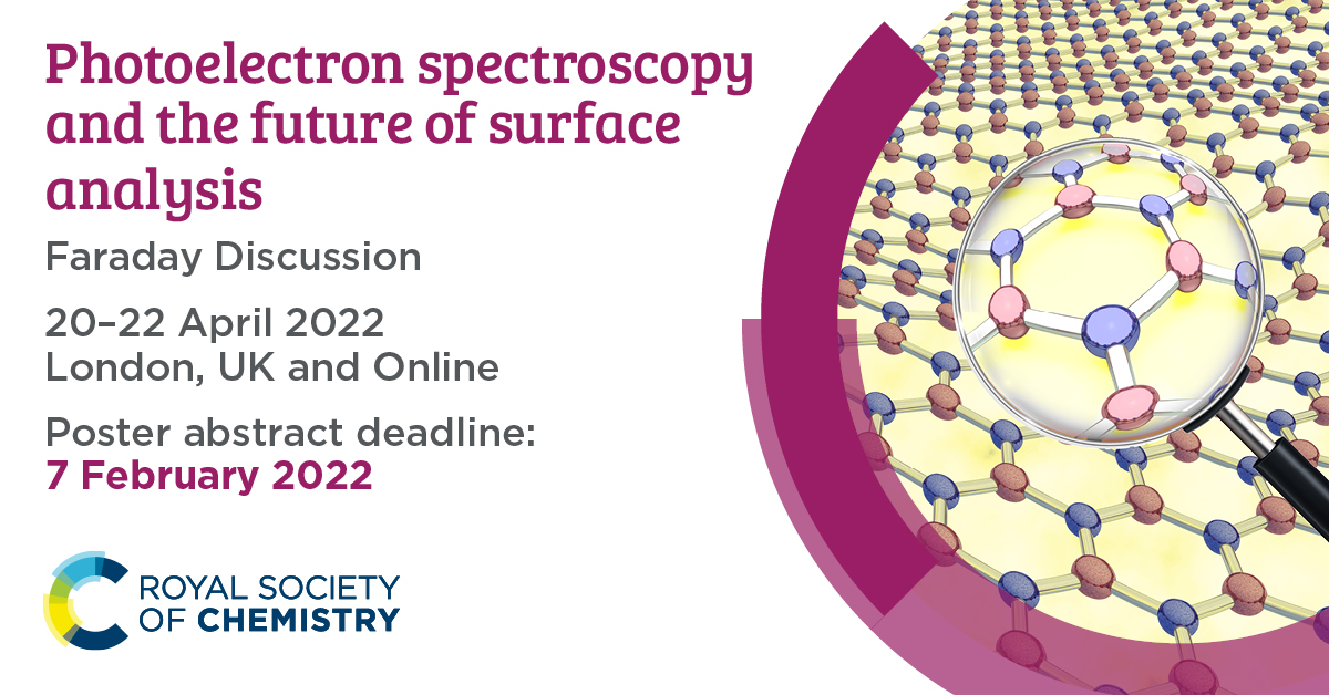 Royal Society of Chemistry (@roysocchem) on Twitter photo Share your #SurfaceChemistry research and get feedback from peers around the world. Submit your poster abstract for our #FDPhotoelectron <a href="/Faraday_D/">Faraday Discussions</a> by 7 Feb.
Book your place now to save £50 with our early bird discount! Register here ➡️ rsc.li/34038H5 Share your #SurfaceChemistry research and get feedback from peers around the world. Submit your poster abstract for our #FDPhotoelectron <a href="/Faraday_D/">Faraday Discussions</a> by 7 Feb.
Book your place now to save £50 with our early bird discount! Register here ➡️ rsc.li/34038H5