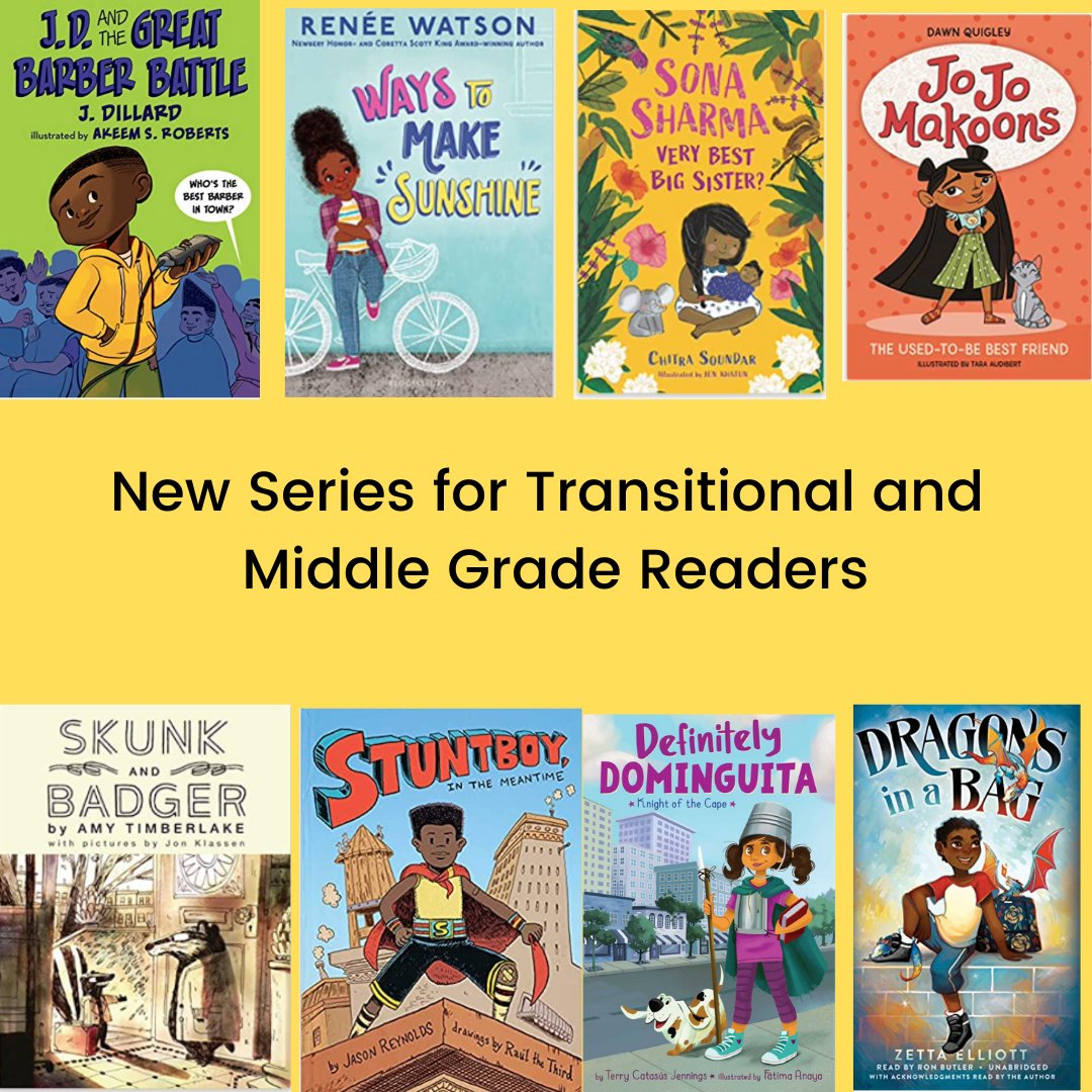 This week’s Text Set—New Series for Transitional and Middle Grade Readers ayearofreading.org/2022/01/29/fra… Follow TextSets on Instagram for a different text set each week.