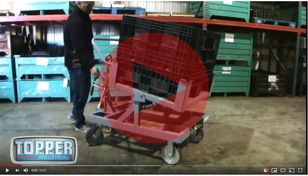 TopperInd's tweet photo. Product Highlight: Topper Tilt Cart #cartdelivery - Visit Topper at Modex 2022 Booth B4528 https://t.co/Z2I3wtThES https://t.co/vm5q2wtaPt