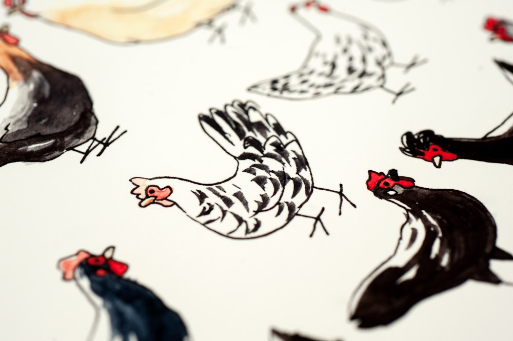 _kness's tweet photo. I have this thing with cute animals and grids. 
It began with this chicken painting, let me check, 10 years ago. 

42 Frrench Chicken Breeds https://t.co/HP6Nl9R2bf