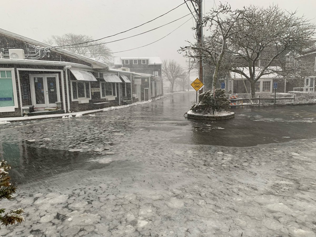 Please avoid the downtown area. There are branches hanging/falling and hazards in multiple areas. Also the Dock Street/EYC lot has a good amount of flooding.