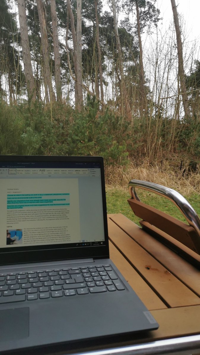 PennyLLockhart's tweet photo. Writing assignments in the forest 🌲🌲🌲No rest for the wicked 😂@VIEWteach @CenterParcsUK https://t.co/vPehixhxEv