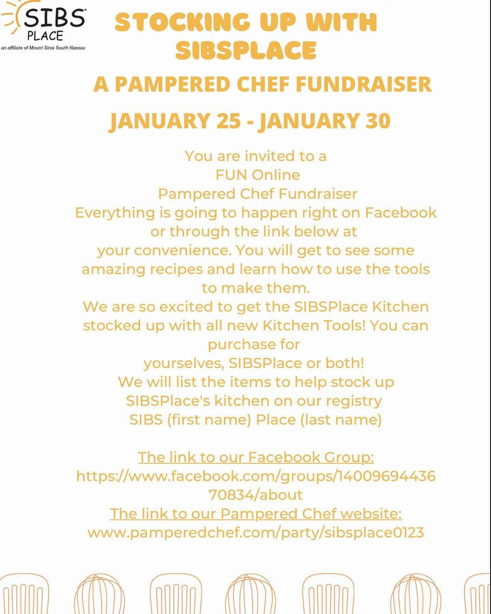 SIBSPlace's tweet photo. Home in the Snow ❄️? Check out our Pampered Chef fundraiser and find some items to stock up your kitchen! https://t.co/BjKF9OQN8d