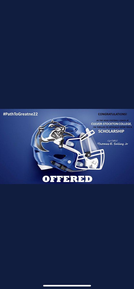 Blessed to receive my 4th offer from Culver Stockton College 🙏🏼<a href="/DuvalSports/">Duval Sports</a> <a href="/Coach_Smithey/">coach_smithey</a> @CoachMike_AC @AC_StingraysFB <a href="/CoachCutshaw/">Roy Cutshaw Jr</a>