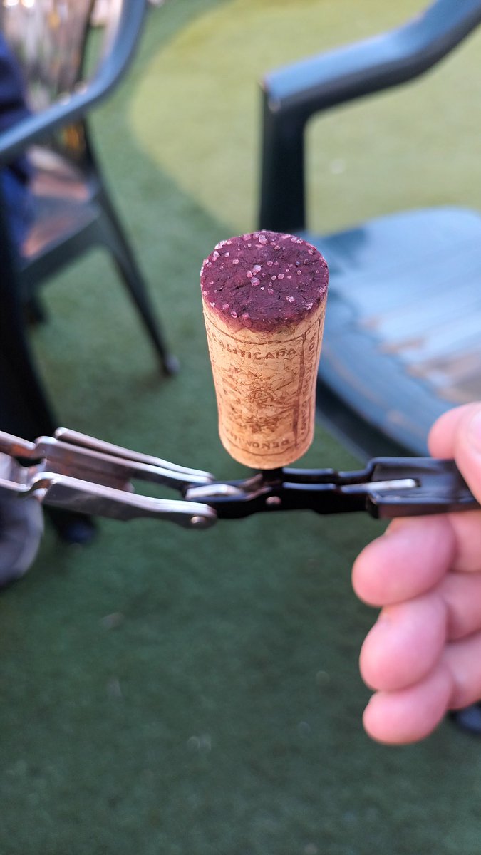 Descorchas y te encuentras cristales en el corcho? No te asustes, es bitartrato de potasio y suele aparecer en vinos que han estado un tiempo en bodega o que no han sido filtrados, y no es algo perjudicial 👍🍷
#vino #VinoesCultura