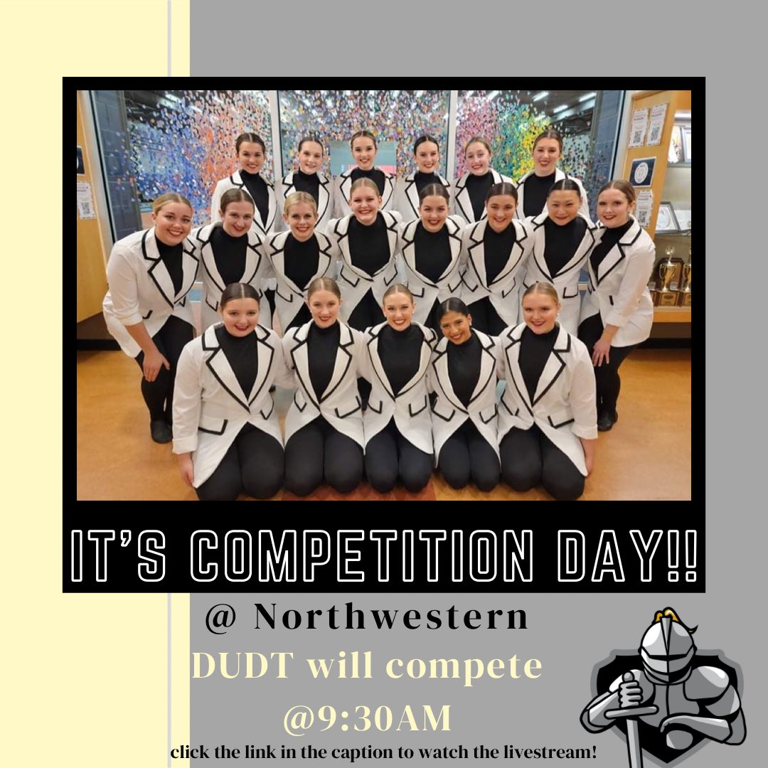 IT’S COMP DAY!! We are so excited to compete at Northwestern this morning!! GO DEFENDERS💛🖤
•
•
Livestream link: nwcraiders.com/watch/?Live=30…