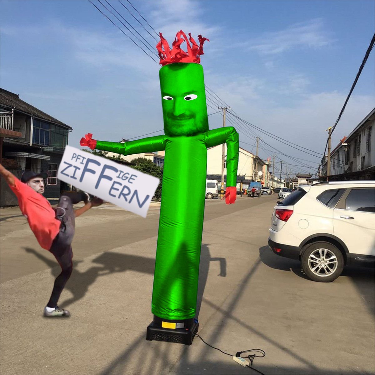 overflow_senf's tweet photo. Tubeman-Lars wΓΌrde ich mir fΓΌr den "privaten Gebrauch" schon gerne holen. π #pfiffigeziffern #verflixxteklixx #rbtv #fischkarte #senf #tubeman #signspinner https://t.co/MlZD1BUFAt