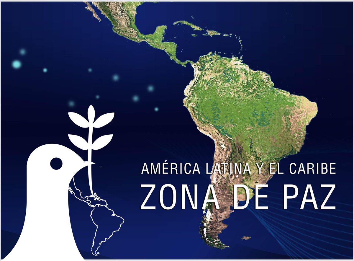 BrunoRguezP's tweet photo. La proclamación de América Latina y el Caribe como #ZonaDePaz, hace 8 años, es motivo de orgullo para #NuestraAmérica.

Refleja la profunda vocación de paz de nuestra región y el invariable compromiso con el respeto a la soberanía nacional y la libre determinación de los pueblos. https://t.co/c1l0riZ90e