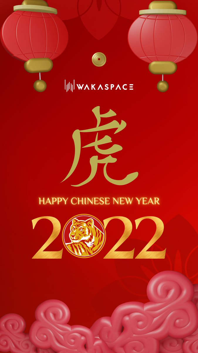 Happy #lunarnewyear2022 ! 
best wish you good fortune and good health! <a href="/WakaSpace/">WAKASPACΞ</a>
#yearofthetiger , #staytuned #staysafe 

#wakaspace #Metaverse