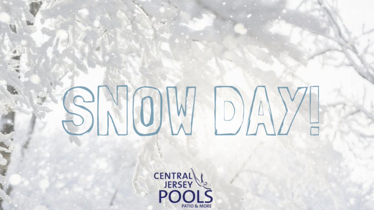 CJerseyPools's tweet photo. First snow storm of 2022! ❄️ Stay safe and warm inside this weekend! What fun activities will you do today? Cooking? Baking? Board games? Crafting? #cjpools #centraljerseypools #pools #hottubs #spas #snow #snowdays https://t.co/20iGYZfpY6