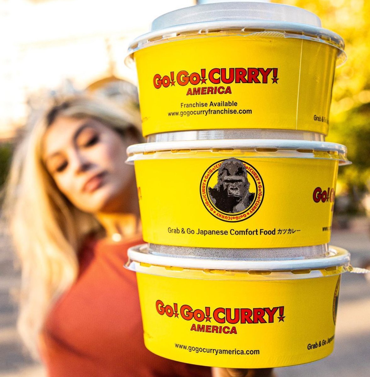 Stack 'em high! #gogocurry #Japanesecurry #takeout #lunch