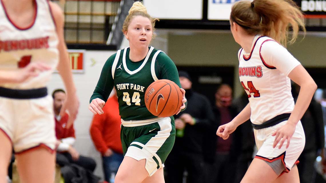 🏀 <a href="/PointParkWBB/">@PointParkWBB</a> ran away to an 87-71 win at IU Southeast on Friday night. Here's the recap &amp; stats: bit.ly/3g7Pwfv 🔥🔥💪

#PPUWBB #PPUHOOPS #NAIA 
#DOWNTOWNU #GOPIONEERS