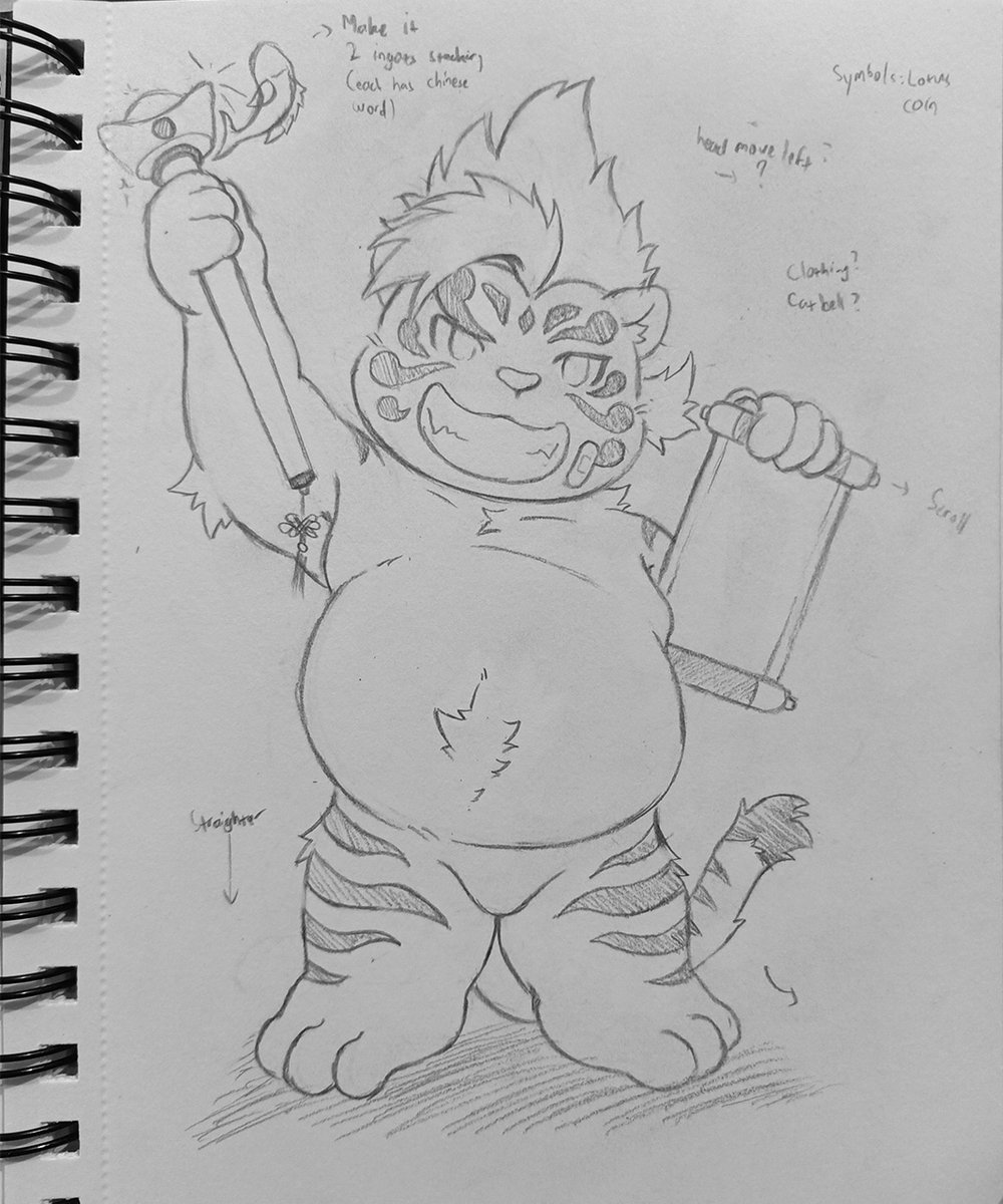 LittleHyperG's tweet photo. Here's hoping that I will finish this 🐯 before the first February 🥲
#Licho #Sketch #Furry #Fanart #Housamo https://t.co/UkiM62C04N