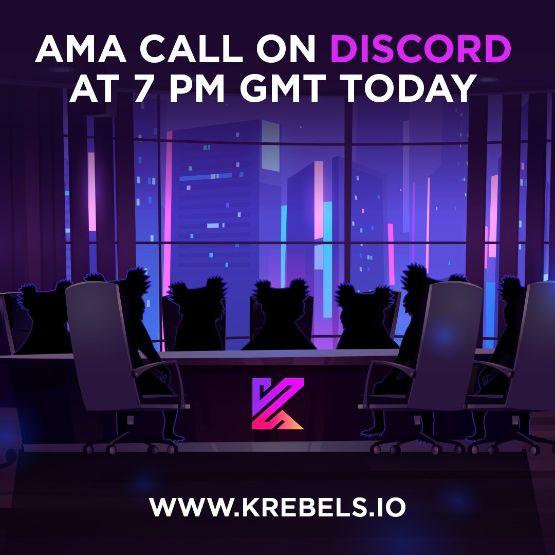 the_KRebels's tweet photo. Let’s get a bit closer!
Today, 7p.m.GMT #KRebels developers - #AMA call on #Discord with community members! You give us questions - we provide you with answers! https://t.co/Lazwb2jWAY