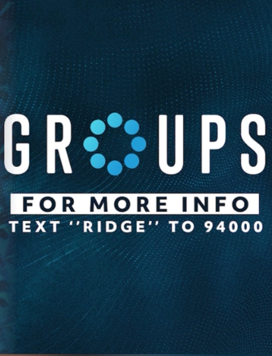 We were meant to live in community! So let us help you find your people! You can text “Ridge” to 94000 or stop in the lobby this Sunday in Matthews and we’ll find a Community Group that’s right for you.