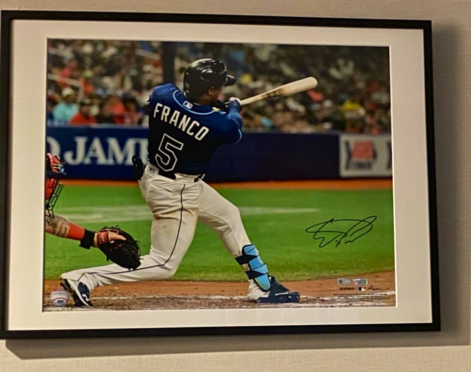 廣岡大志 プロ初本塁打記念直筆サインフォト BBM