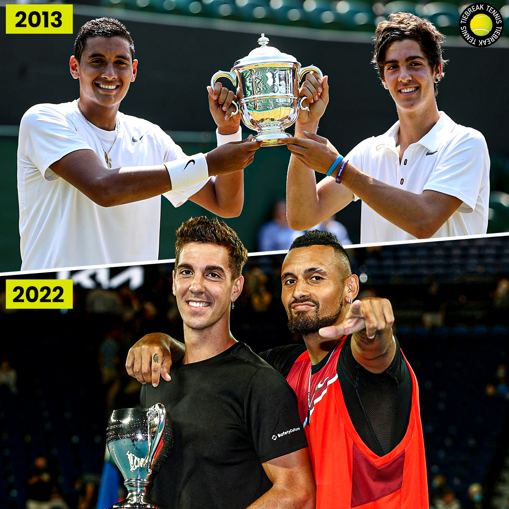 tiebreaktennis_'s tweet photo. Nine years and not much has changed😅
Do you agree @TKokkinakis and @NickKyrgios?
#ATP #AO2022 #AusOpen2022 #AusOpen #AusOpen22 #AustralianOpen #AusOpen2022 #kyrgios #tiebreaktennis https://t.co/T3CnA4UNhj