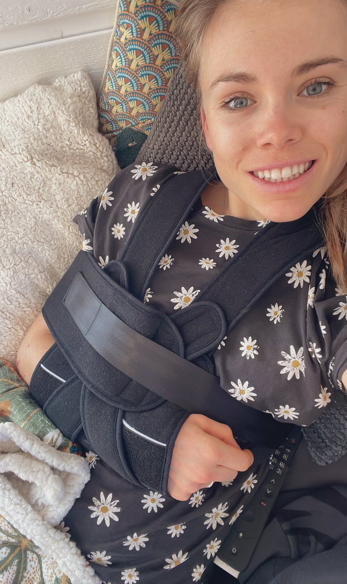 En route pour quelques semaines de patience #brokencollarbone #mtbcrash #mtblife