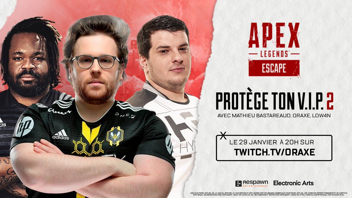 BastaOfficiel's tweet photo. RDV ce soir à 20:00 sur le stream de @oraxe_ pour un live #ApexLegends 🎮 J’ai débuté hier soir donc soyez sympas avec moi 💪🏾🙏🏾😅
@oraxe_ @mastersnakou #SponsoredByEA @EAFrance https://t.co/7ylIQb9R0G