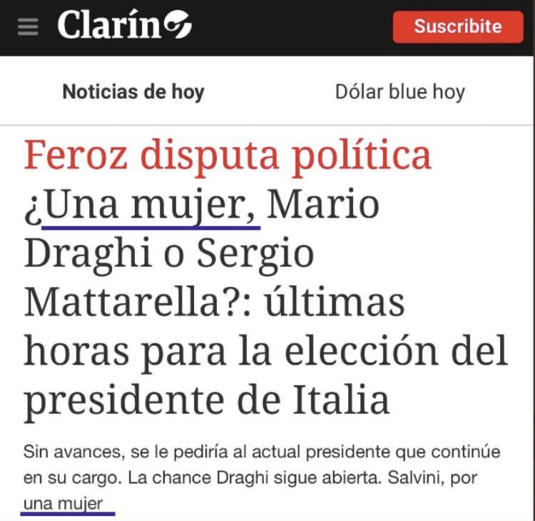 Una vergüenza absoluta <a href="/clarincom/">Clarín</a>. Este titular es espantoso. Por favor corregir.