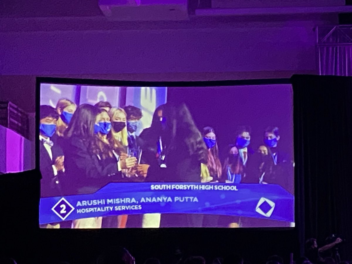 MrsHewittLKMS's tweet photo. Proud of SFHS DECA today and everyday! Amazing group of kids! 💙🦅🤍 #GaDeca @ldubillson @SouthForsythHS @FCCollegeCareer https://t.co/KD4bXkH8Vm