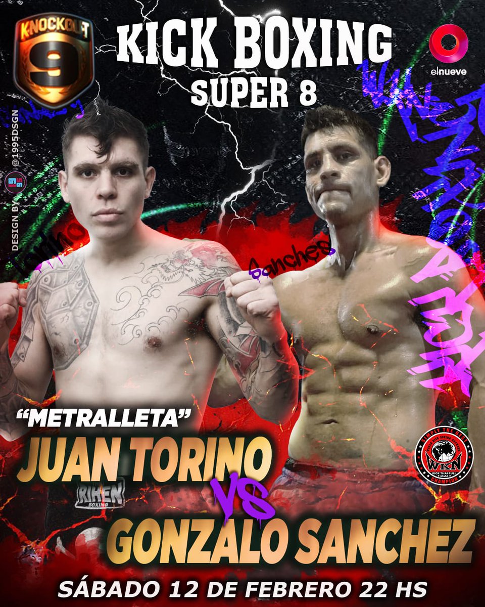 Se viene un super 8 para la historia, puro Kickboxing! los mejores ocho exponentes de la división PESO SÚPERWELTER se enfrentan en busca de la gloria  y más 🤐🤐🤐 

Juan Torino 🇦🇷
@metralletatorino
@pfcfamilia
VS
Gonzalo Sanchez 🇦🇷
<a href="/cristiansanchez/">Cristian Sánchez</a>.oficial