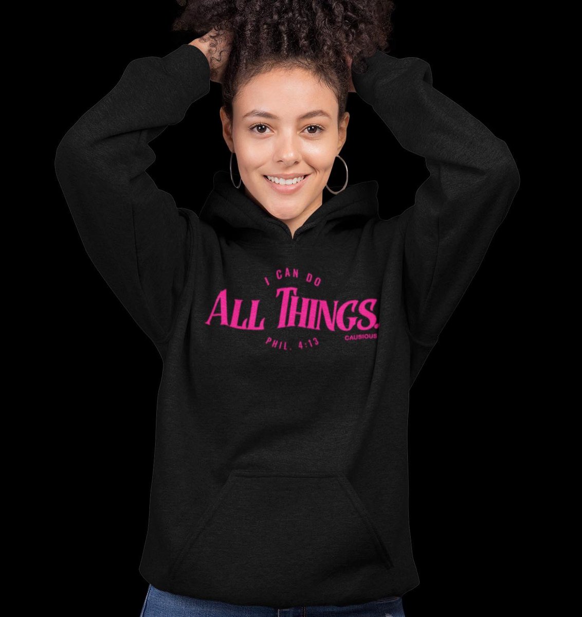 CausiousBrand's tweet photo. I can do ALL THINGS through Christ who strengthens me. Phil. 4:13 #causious #causiousbrand #Hoodie #ICan https://t.co/3J0N04trVf