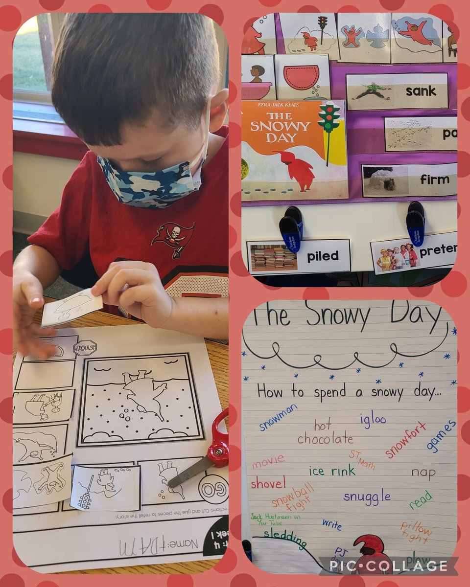 mrsjrocksk's tweet photo. We read The Snowy Day this week @SSSchoolWB and completed many fun and meaningful activities. We ended this week with a character craftivity 🤩 We even brought a snowball inside (like Peter) to tie into our States of Matter unit! #wbwildcats https://t.co/tdwm0zbgg9