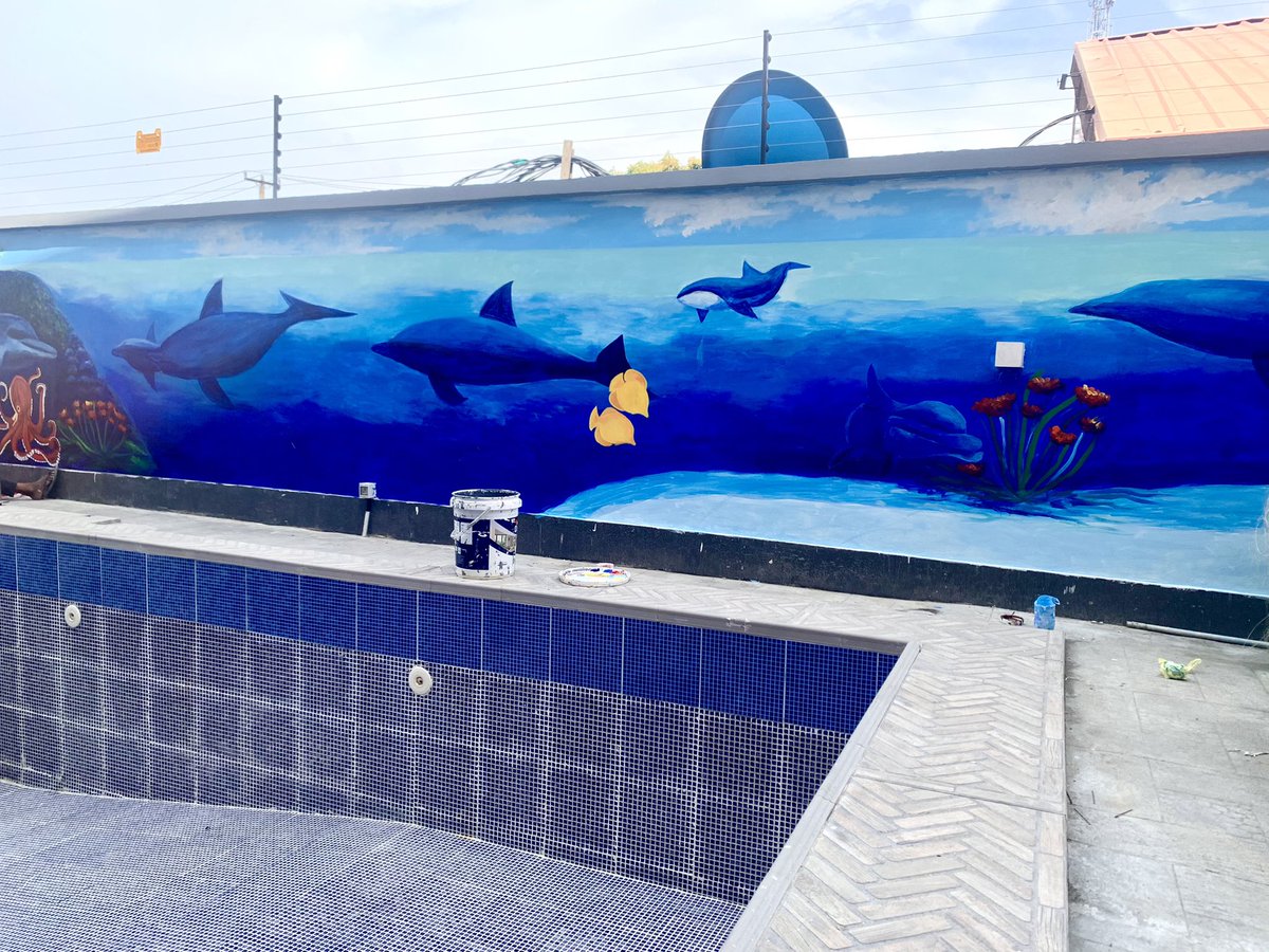 ojeohis_'s tweet image. Hi Twitter. Ohis Ojeabuo is my name, I’m a final year medical student in Unilag. I painted this “Aquatic theme” mural for a client. Kindly retweet ❤️🙏🏽