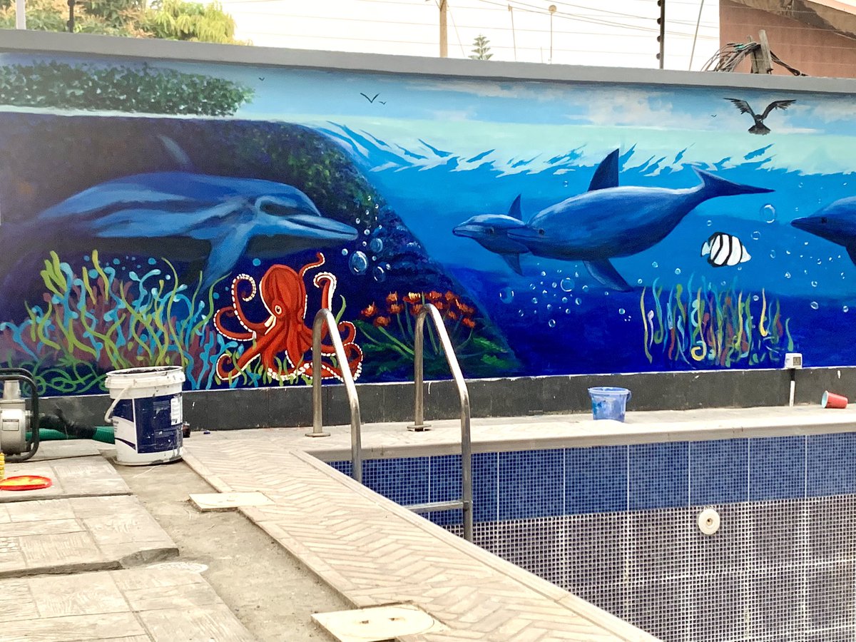 ojeohis_'s tweet image. Hi Twitter. Ohis Ojeabuo is my name, I’m a final year medical student in Unilag. I painted this “Aquatic theme” mural for a client. Kindly retweet ❤️🙏🏽