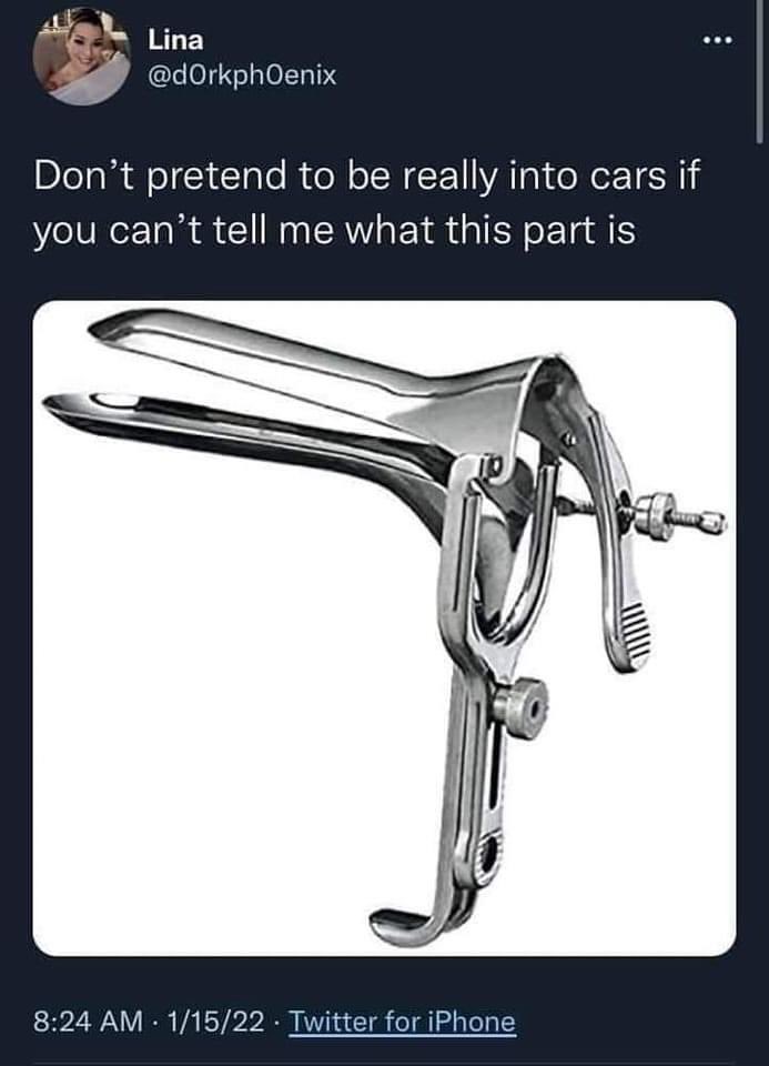 cdtellier's tweet photo. Posted this in our family group chat.

After a few moments of 🤔, the hub proudly proclaimed “That’s a vagina checker!” 🤣🤣🤣 #momofboys #allkindsofthings https://t.co/tHutnhedsB