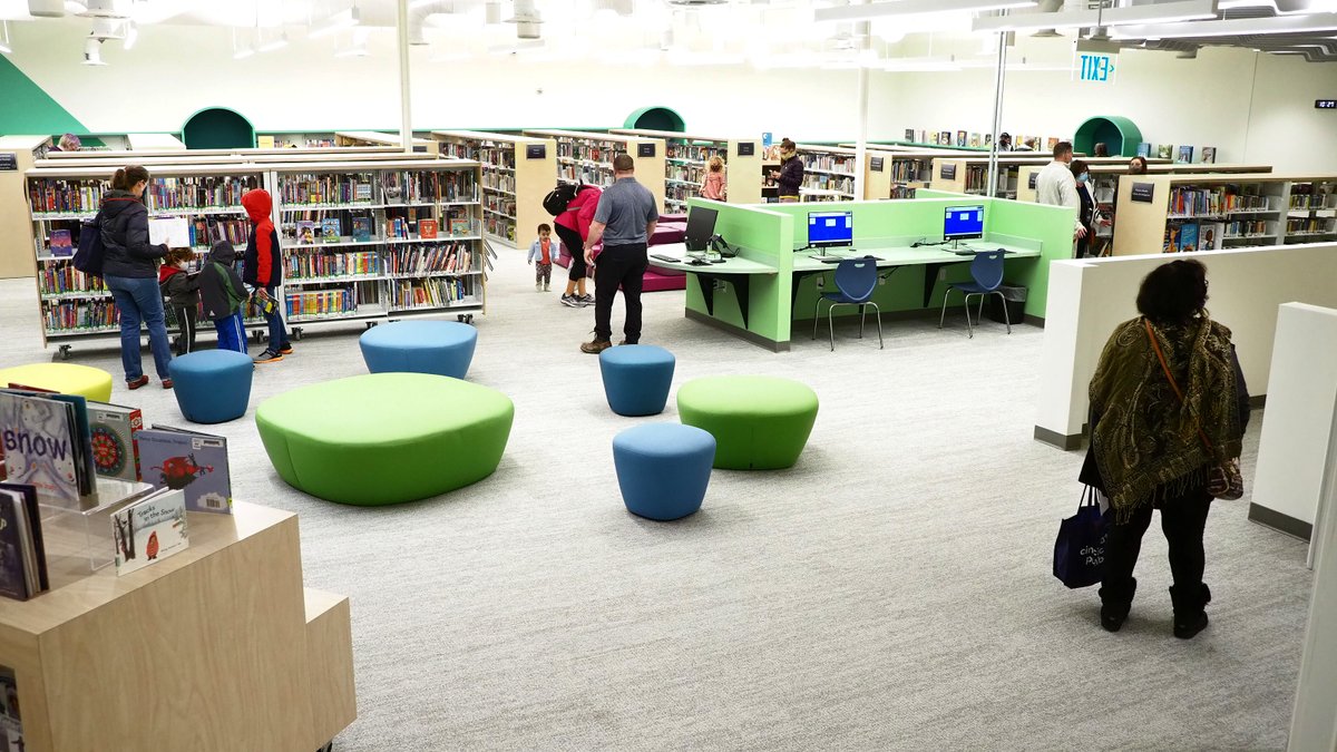 cincylibrary's tweet image. Our Deer Park Branch understood the assignment. 🤩

Check out the newest #NextGenLibrary this weekend! cinlib.org/deer-park