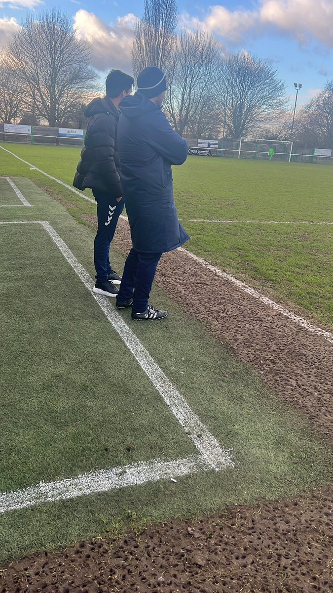 EnsignOfficial's tweet photo. Both gaffers on the touchline together for the first time today😍 https://t.co/bauFwOoJm3