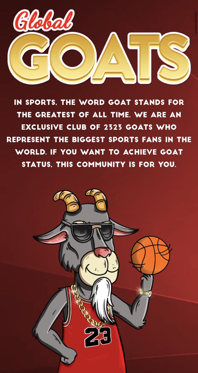 ShibaInuReport's tweet image. PRE-LAUNCH GIVEAWAY! 

Our Global Goats will officially be minted tomorrow night! We’re giving away ONE FREE GOAT to celebrate. 

How To Enter:

1. LIKE and RT. 

2. Join Discord 👉 discord.com/invite/CPDNgdY…

3. Comment DONE in our Discord chat. 

(Winner announced tmrw 10am EST)
