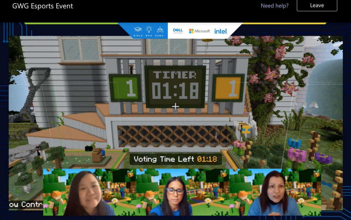 ZeliaMCT's tweet photo. #GirlsWhoGame🎮#Esports #MkaeAndModel
#Code2Create: Busy Bees Round 4 challenge > design a solution that future proofs the world’s honey bee population 📚problem solving &amp; creativity in build #STEM #GameOn #TransformEDU #MinecraftEDU @DellTech @MicrosoftEDU @intel @playcraftlearn https://t.co/VvpmvSaAOl