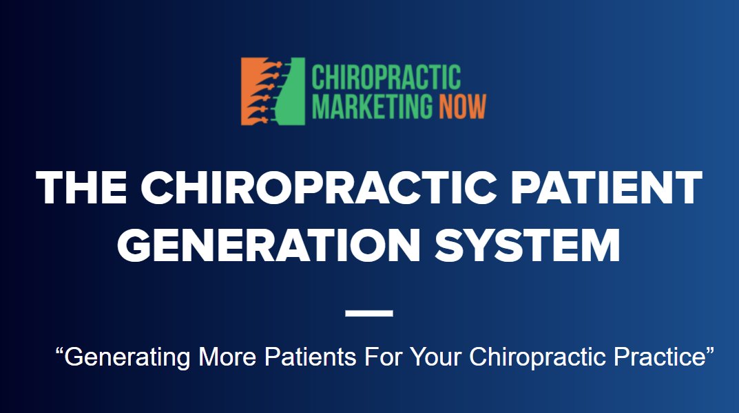 🚨 ATTENTION CHIROPRACTORS 🚨

Visit this link >> chiropracticmarketingnow.com/claim-cpgs for our Patient Generation System and see how we can drive more patients to your practice, improve your online presence and improve your practice’s personality online.

Chiropractic Marketing Now