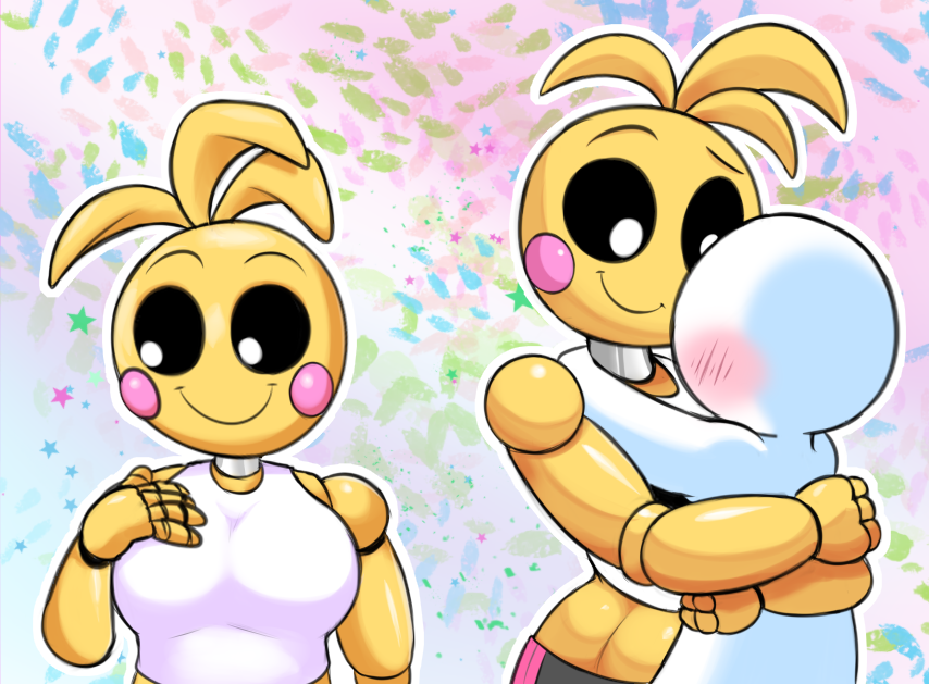 Cute Love taste Toy Chica doodles. 