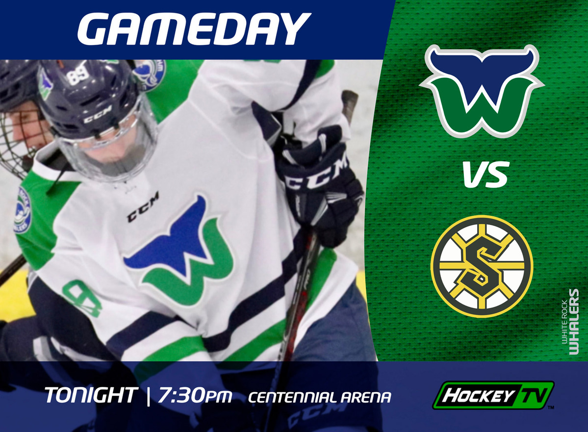 WRWhalersHockey's tweet photo. 🚨Whalers Gameday🚨

The Pod are back on home ice tonight, facing off against the Grandview Steelers at Centennial Arena

The puck drops at 7:30pm, with masks and vaccine passports required. A broadcast will also be available on HockeyTV

Let's get that W boys!

#JoinThePod 🐳 https://t.co/LOCWL23H4i