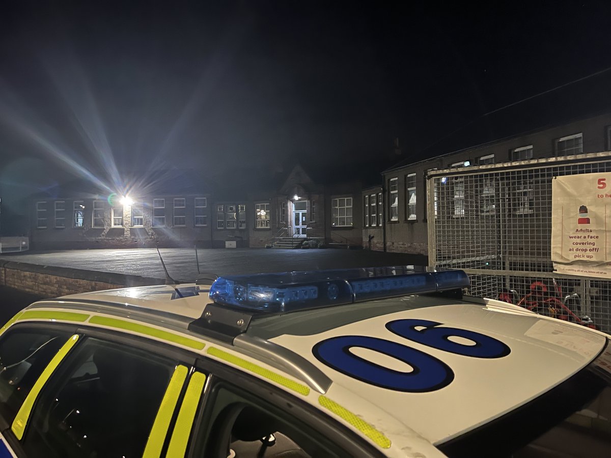 PSOSSWFife's tweet photo. Some checks of the area in between calls again this evening. Starting at #Blairhall Primary School, where weโve had recent issues with anti-social behaviour and vandalisms ๐. No sign of anyone hanging about or causing any problems ๐. #CommunityCop #WeWillBeBack https://t.co/TL8R6lVRXN