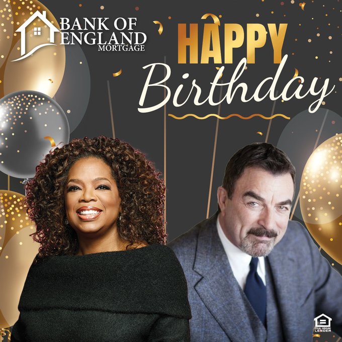 HAPPY BIRTHDAY Oprah Winfrey and Tom Selleck!!!       