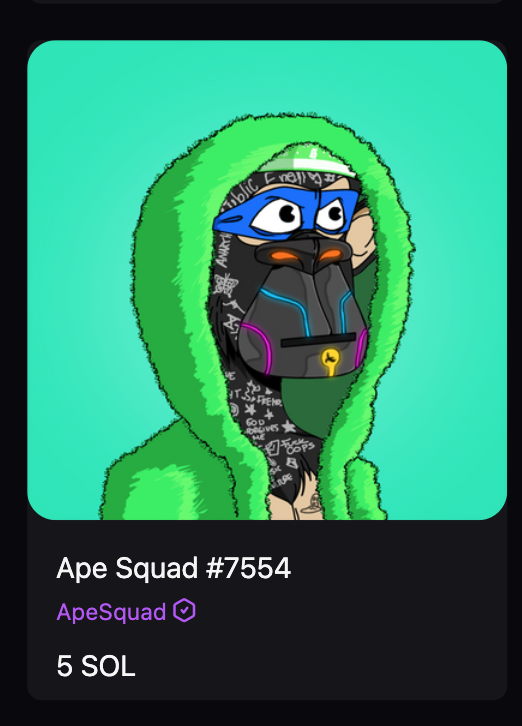 PixelRainbowNFT's tweet photo. MORE snipes... the beanie is rare AF... know your rares @SolApe_squad fam!  These traits are all signature #apesquad pfp goodness. Remember to envision them in 3D...because the devs already have...  *wink alpha. 
#SolanaNFTs #solnft #soldout https://t.co/YTWPL4XRSW