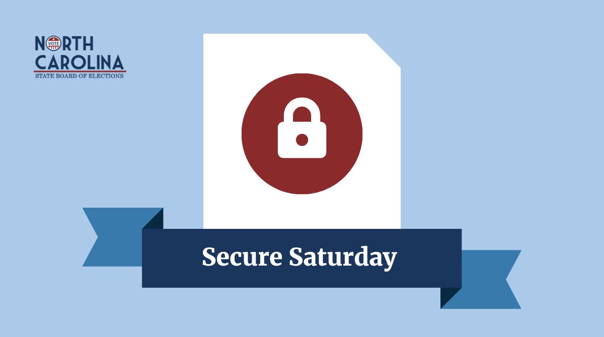 NCSBE's tweet image. Want the TL;DR on election security? See our 10 facts: go.usa.gov/xtCJc

#YourVoteCountsNC #SecureSaturday